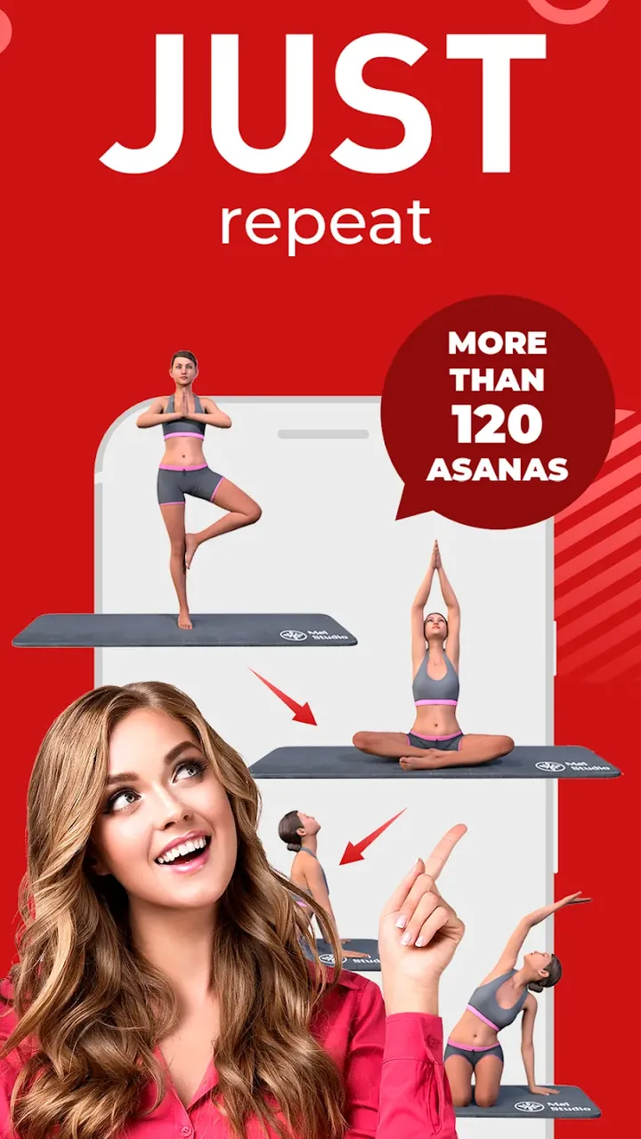Capture d'écran 4 de l'application Yoga for weight loss