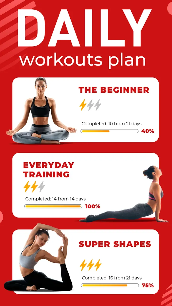 Capture d'écran 3 de l'application Yoga for weight loss