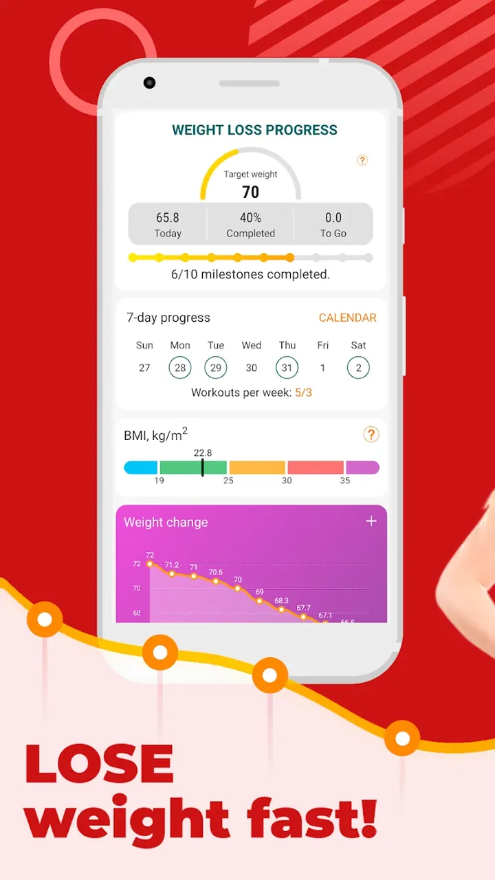 Capture d'écran 6 de l'application Yoga for weight loss