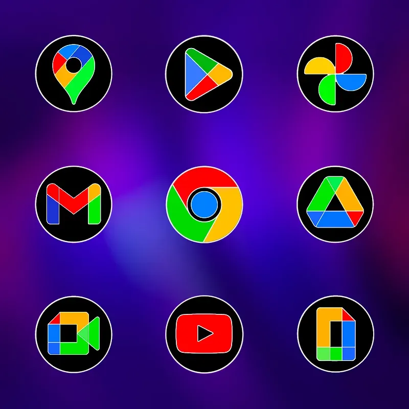 Capture d'écran Pixly Fluo - Icon Pack 5