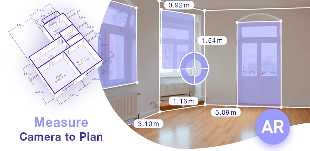 Capture d'écran 1 AR Plan 3D Tape Measure