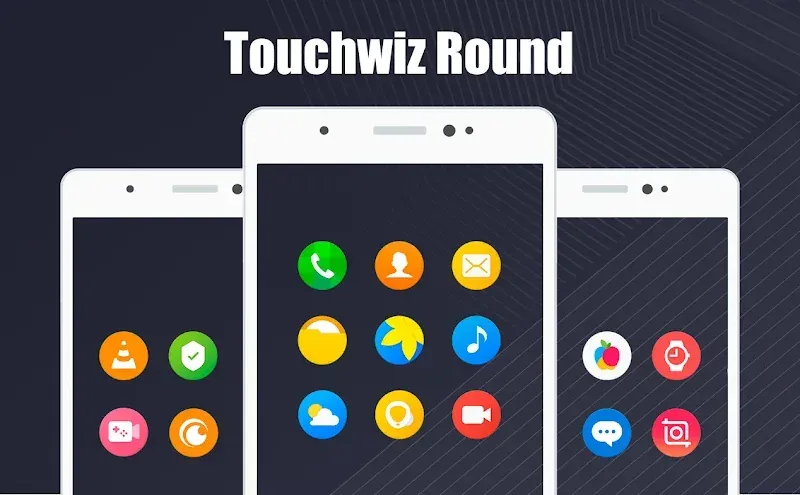 Capture d'écran d'aperçu 2 de TouchWiz - Icon Pack (Round)