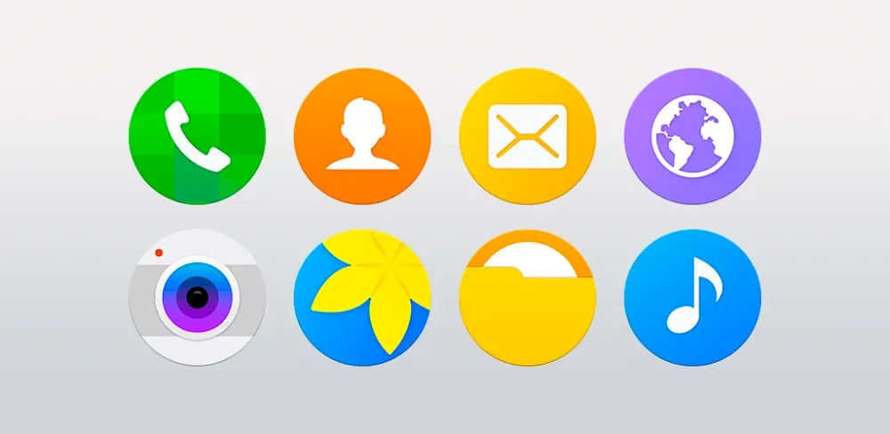Capture d'écran d'aperçu 1 de TouchWiz - Icon Pack (Round)