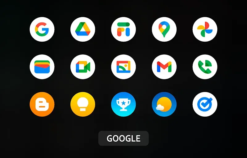 Capture d'écran 5 de iP Pear Pro - Icon Pack (Round)