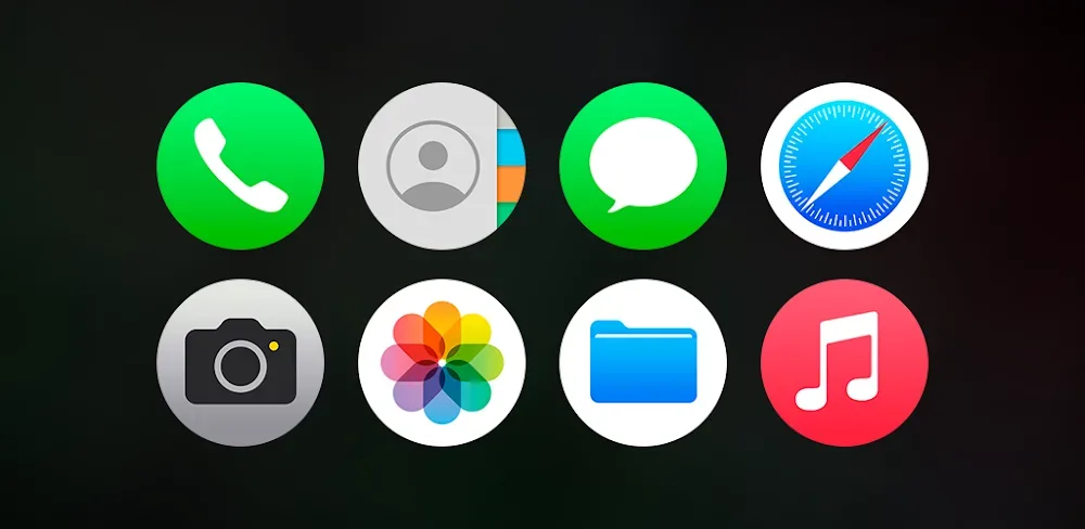 Capture d'écran 1 de iP Pear Pro - Icon Pack (Round)