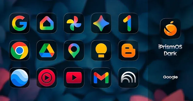 iPrismOS (Dark) - Icon Pack Capture d'écran 3