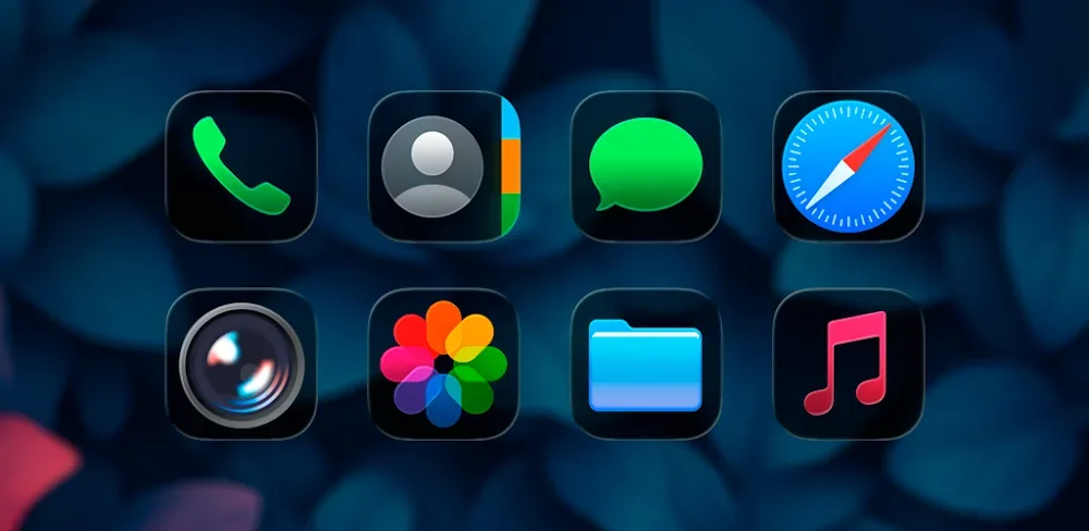 iPrismOS (Dark) - Icon Pack Capture d'écran 1