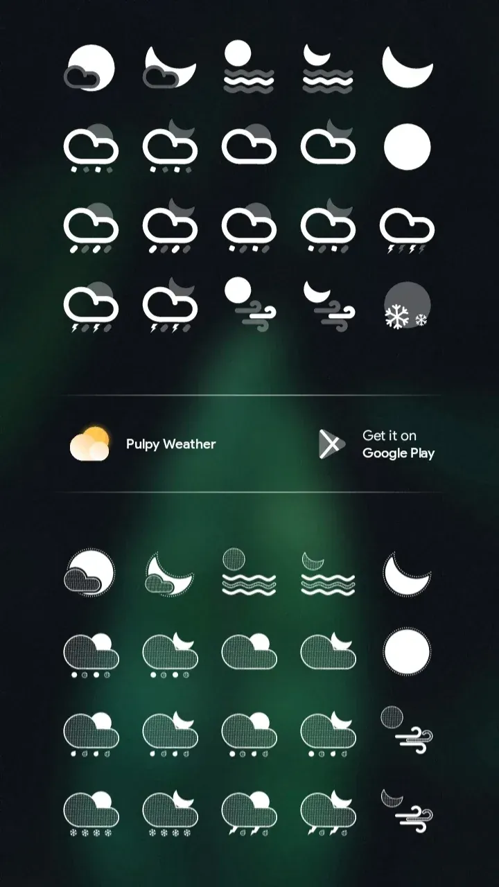 Capture d'écran 2 de Pulpy Weather MOD APK – Kwgt/Klwp/Klck