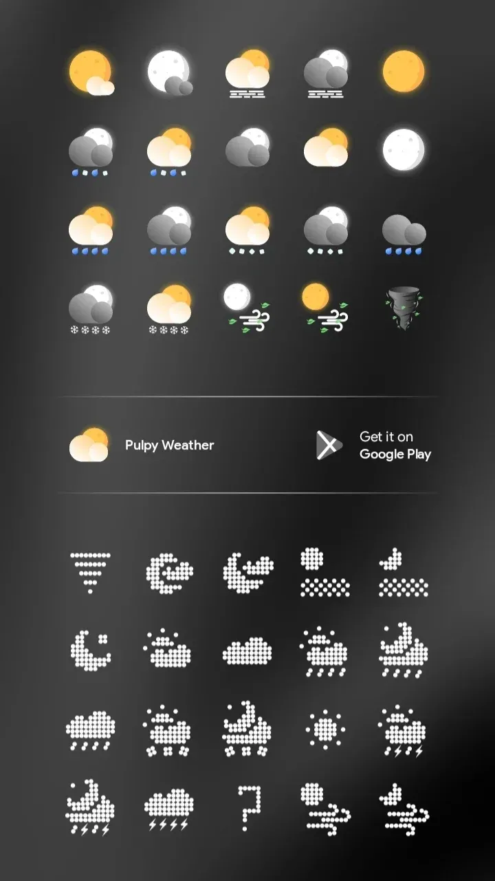 Capture d'écran 3 de Pulpy Weather MOD APK – Kwgt/Klwp/Klck