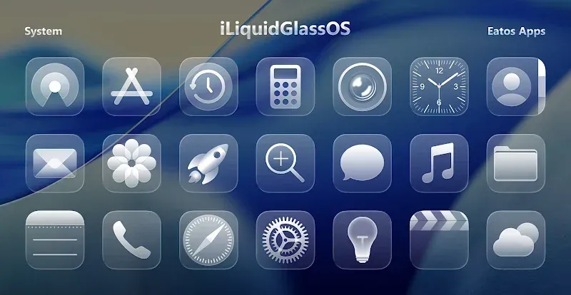 iLiquidGlassOS app preview 5