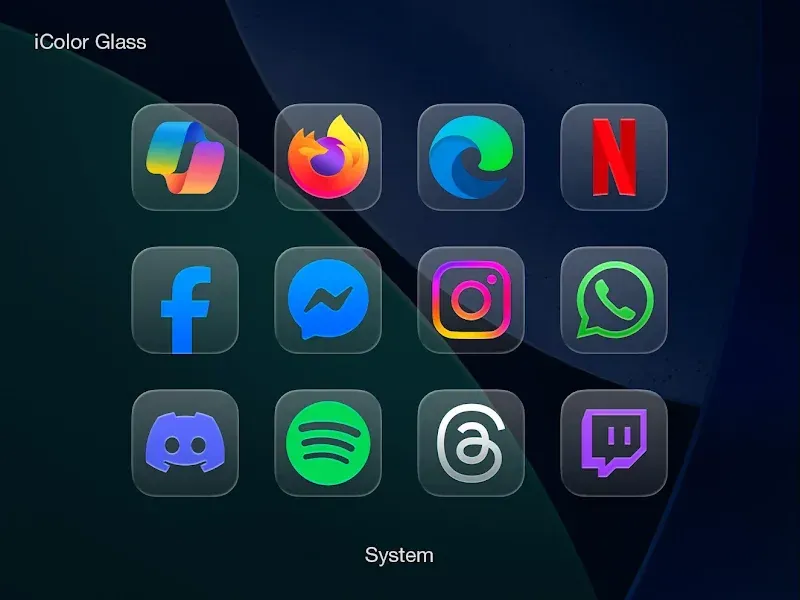 Capture d'écran 4 de iPrismOS 26 - Icon Pack