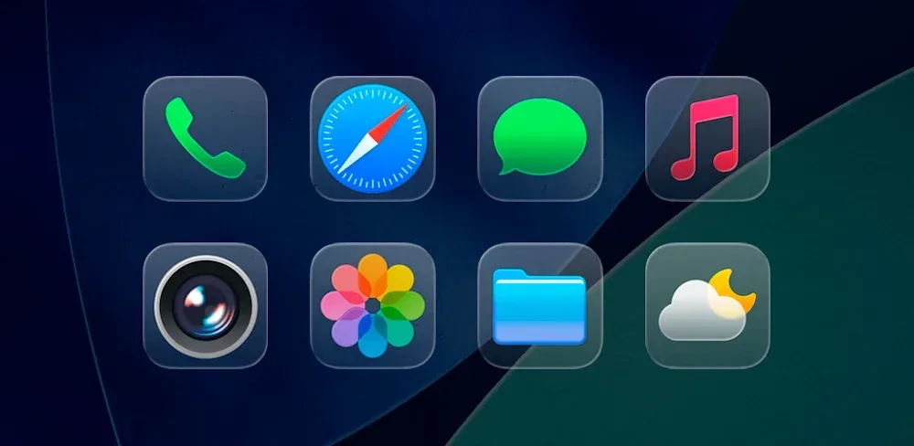 Capture d'écran 1 de iPrismOS 26 - Icon Pack