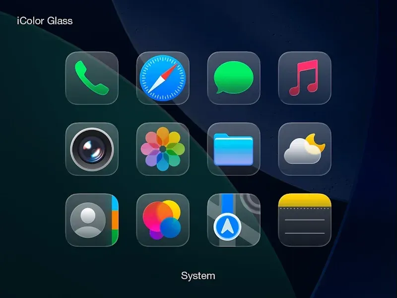 Capture d'écran 2 de iPrismOS 26 - Icon Pack