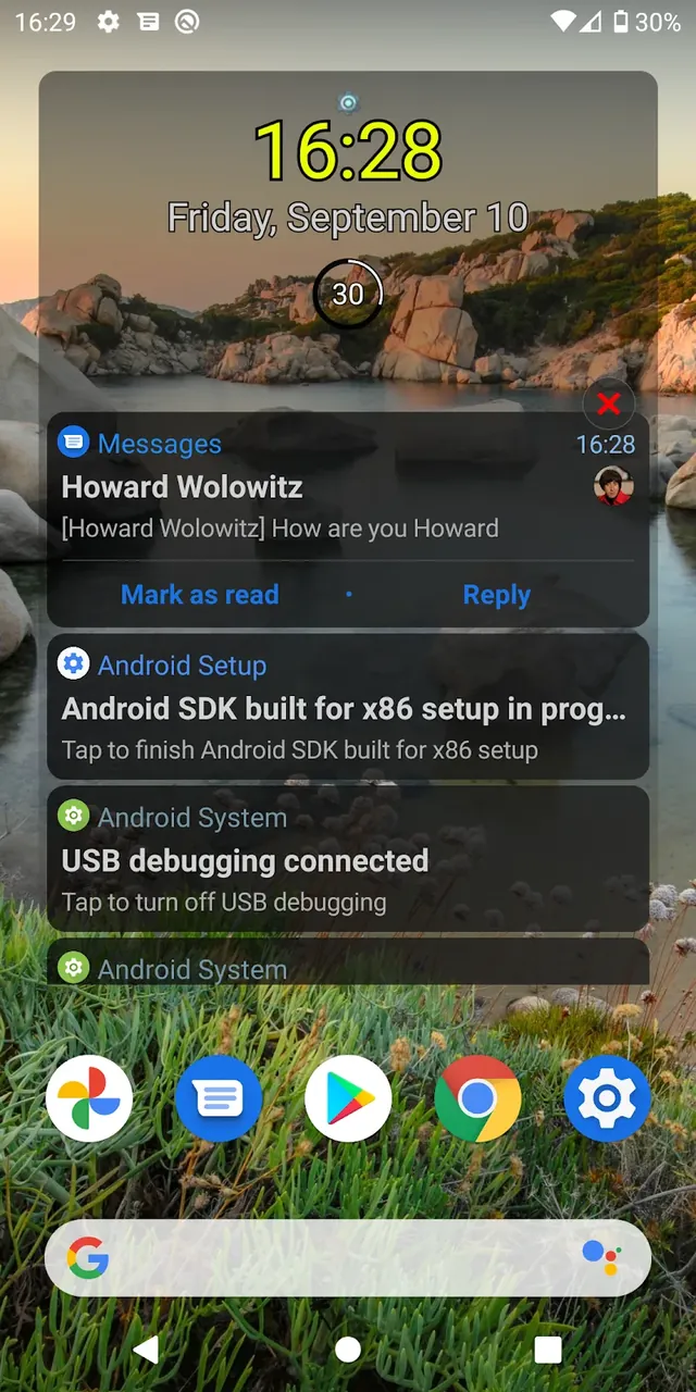 Notification Widget capture d'écran 2