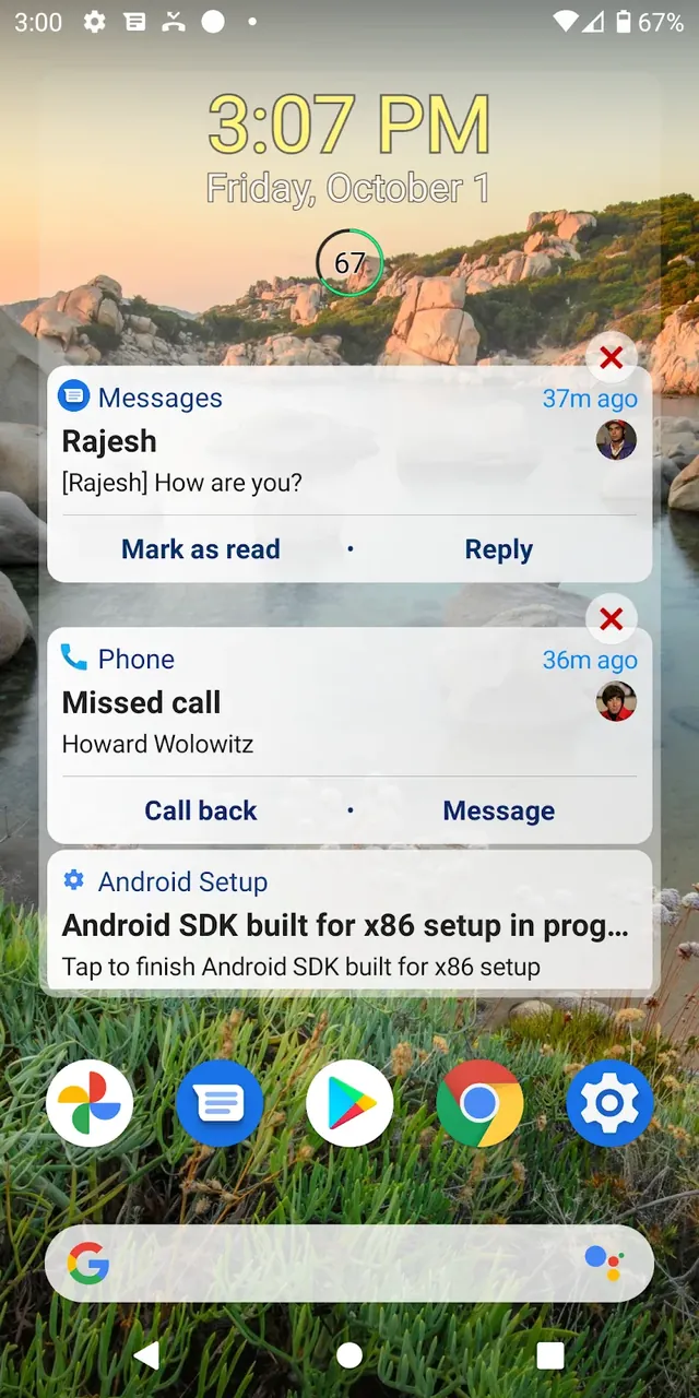 Notification Widget capture d'écran 5