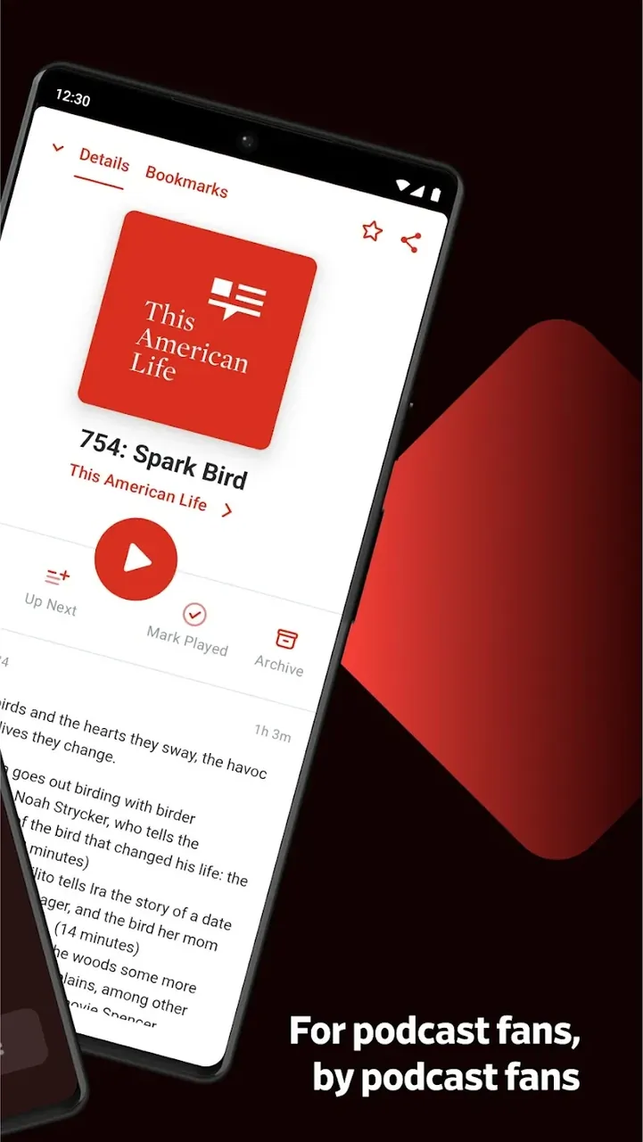Pocket Casts - Podcast App capture d'écran 3
