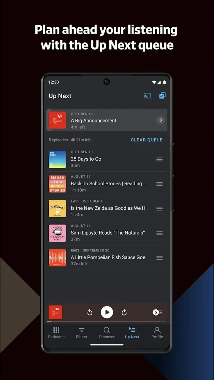 Pocket Casts - Podcast App capture d'écran 5