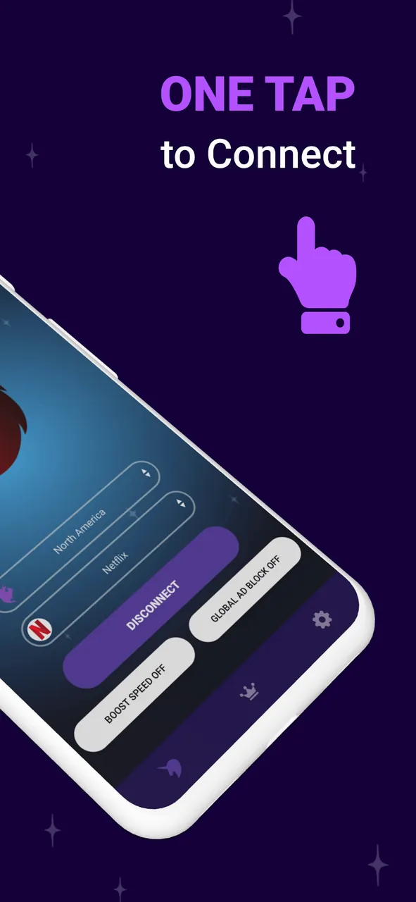 Capture d'écran de l'application FreeVPN 3