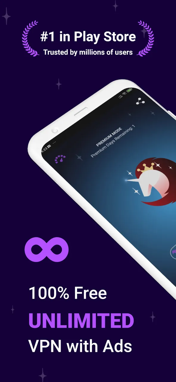 Capture d'écran de l'application FreeVPN 2