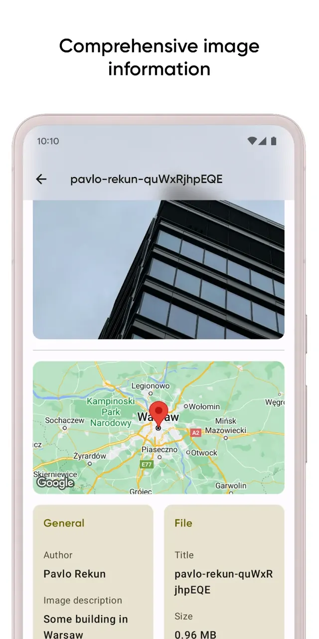 Graphie EXIF management aperçu 3
