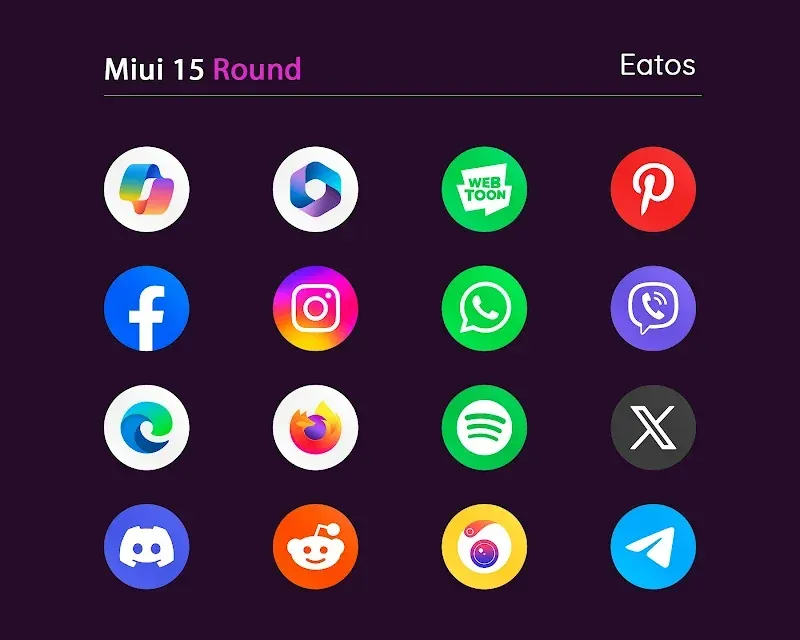 Capture d'écran Miui 15 - Icon Pack (Round) 5
