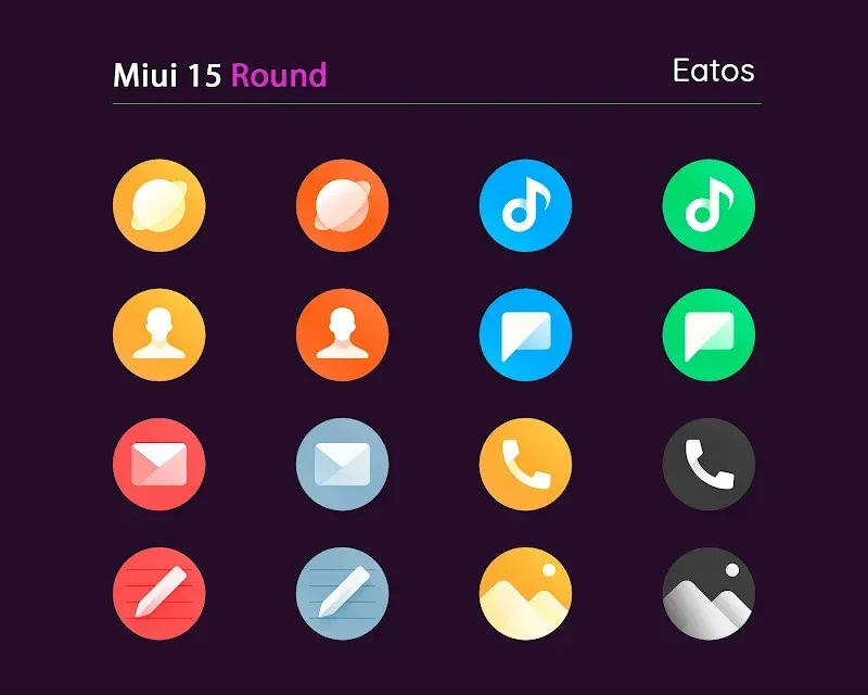 Capture d'écran Miui 15 - Icon Pack (Round) 4