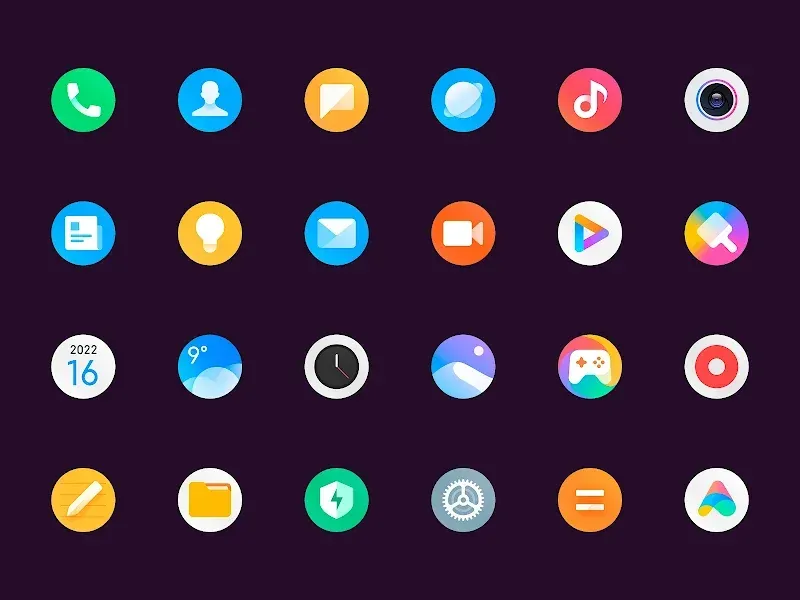 Capture d'écran Miui 15 - Icon Pack (Round) 2