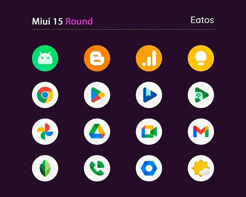 Capture d'écran Miui 15 - Icon Pack (Round) 6