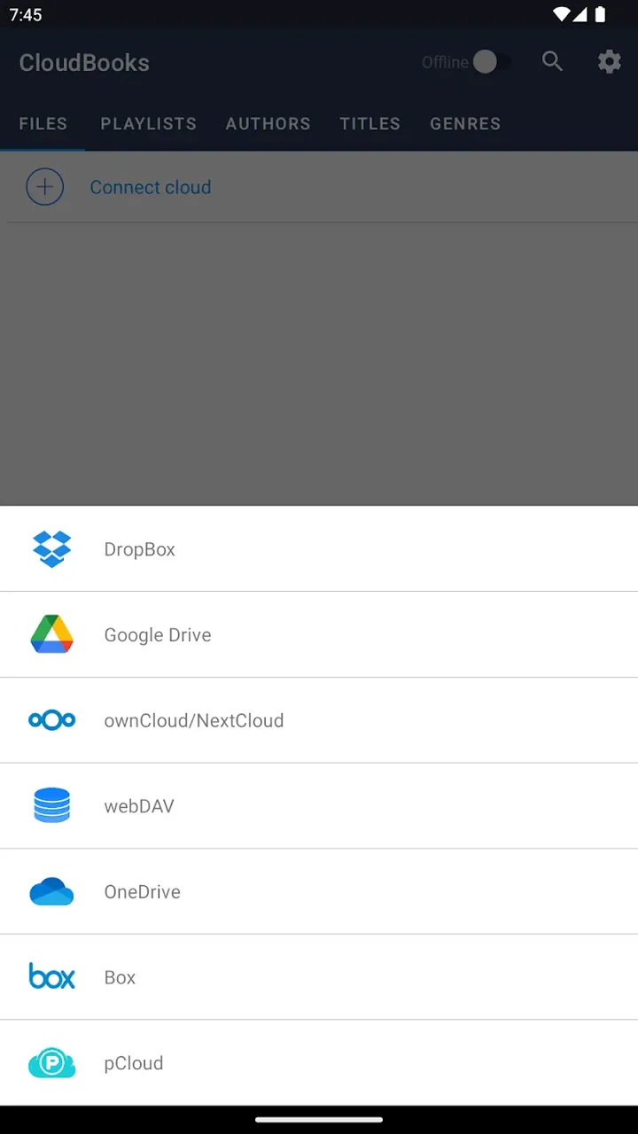 Capture d'écran CloudBooks 4