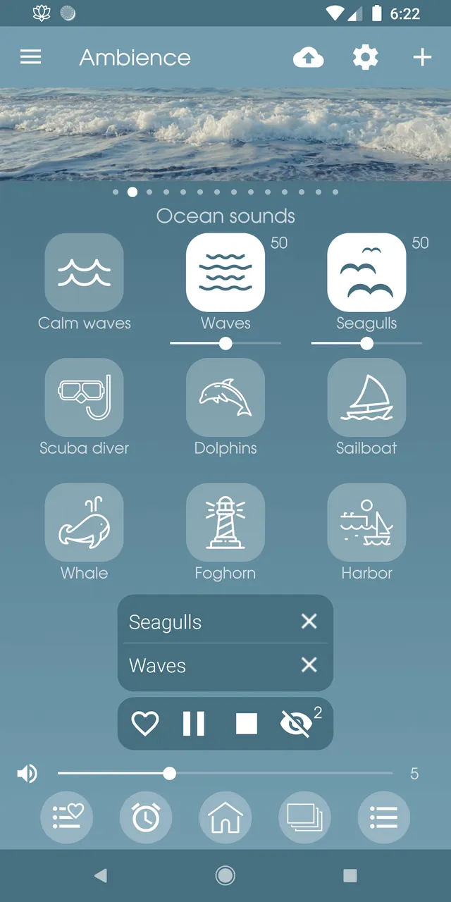 Aperçu de l'application Ambience: sleeping sounds 3