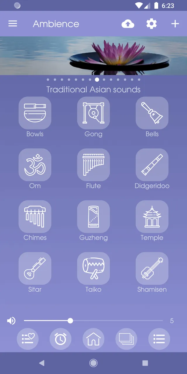 Aperçu de l'application Ambience: sleeping sounds 6