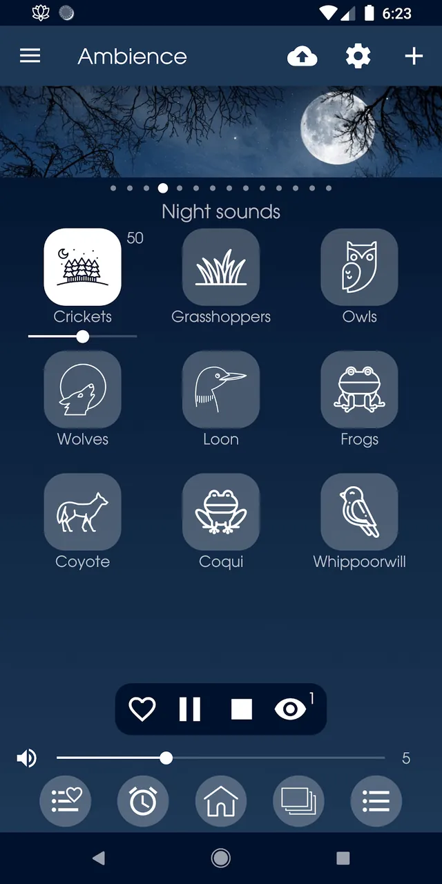 Aperçu de l'application Ambience: sleeping sounds 4