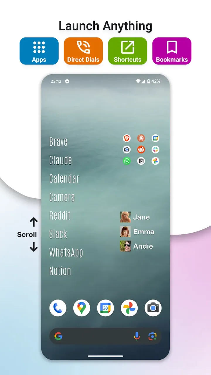 Capture d'écran de prévisualisation Launchy Widget 4