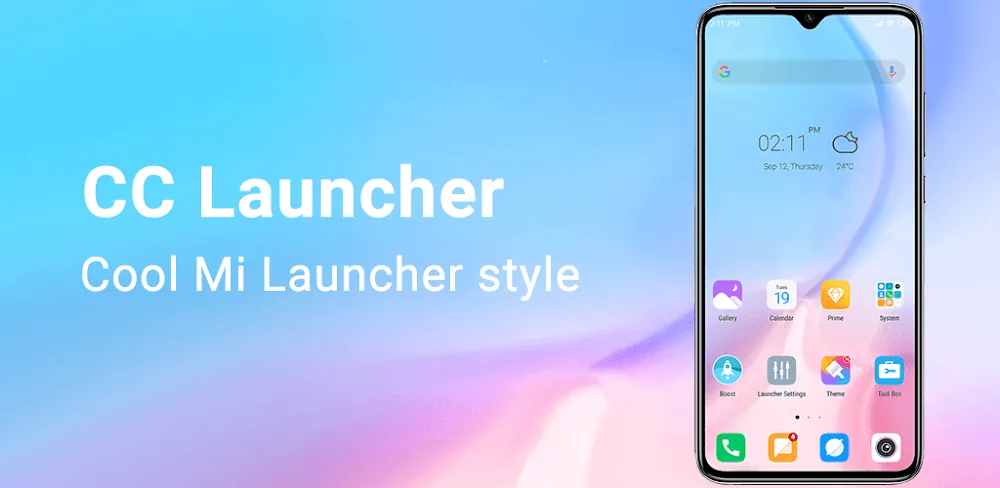 Capture d'écran 1 de Cool Mi Launcher - CC Launcher
