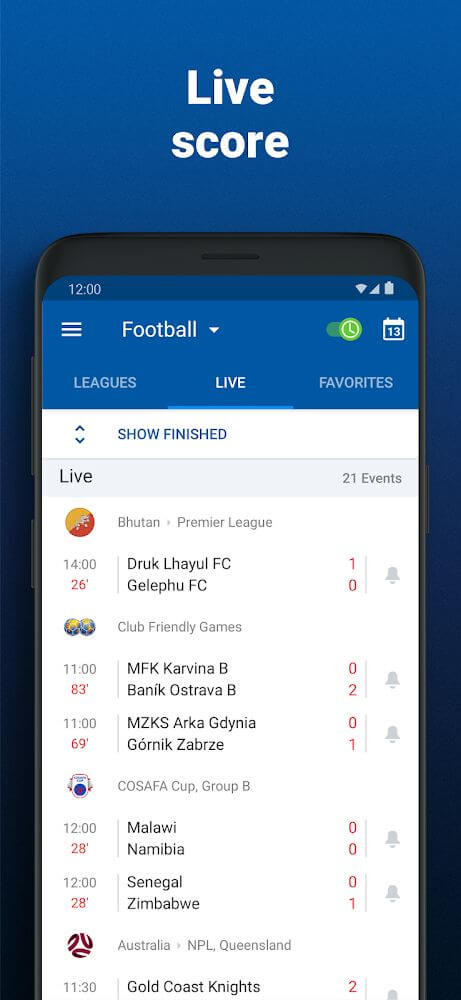 Tangkapan layar SofaScore 2