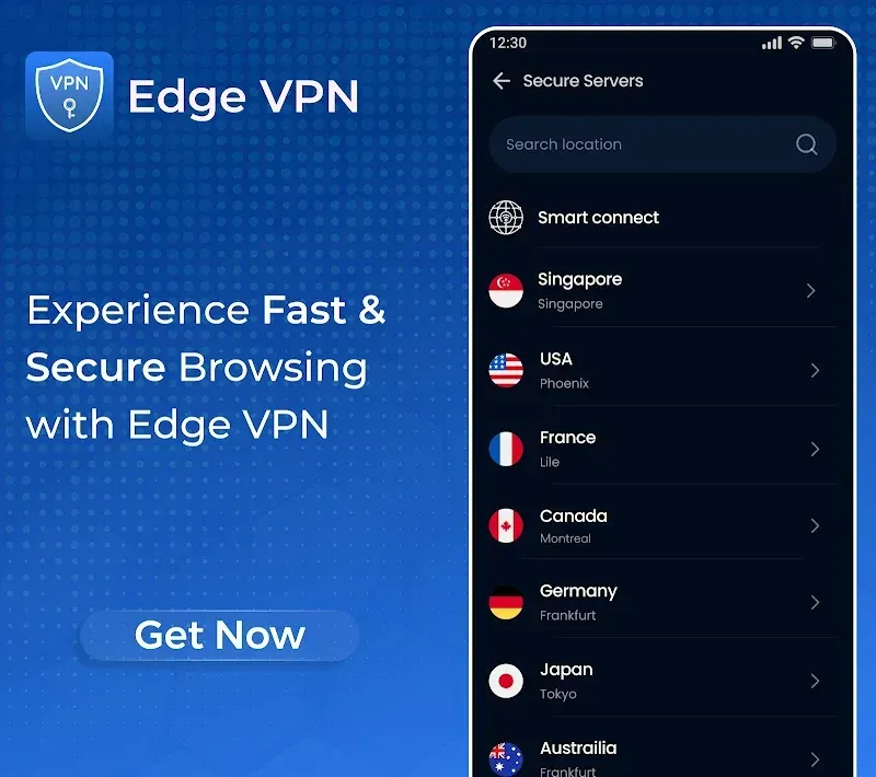 Capture d'écran Edge VPN – Simple & Fast 2
