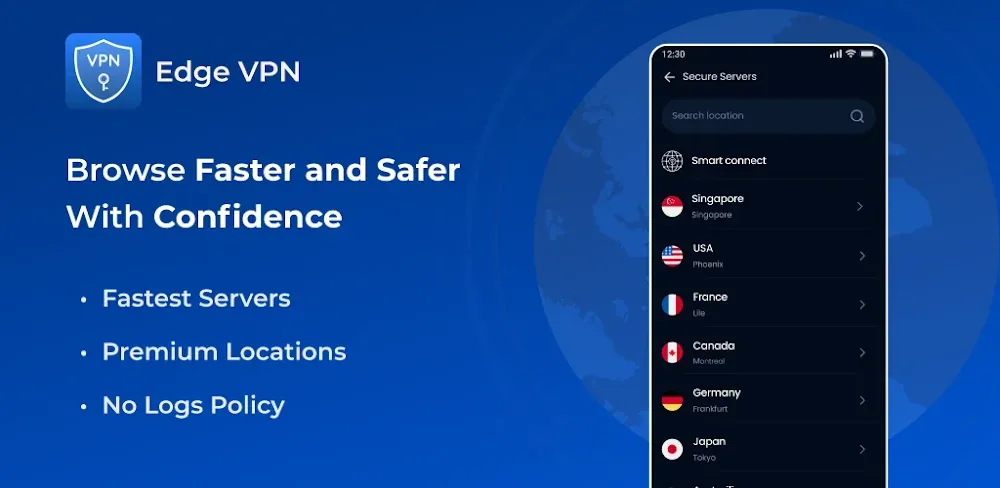 Capture d'écran Edge VPN – Simple & Fast 1