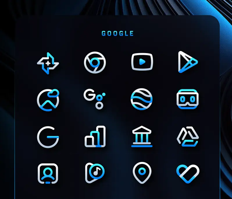 Capture d'écran BlueLine IconPack 6