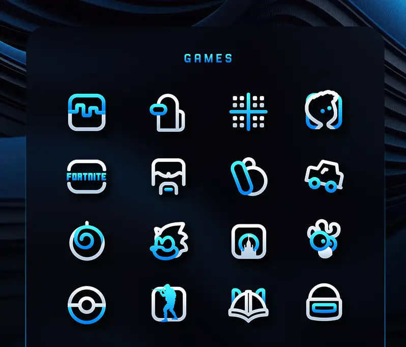 Capture d'écran BlueLine IconPack 5
