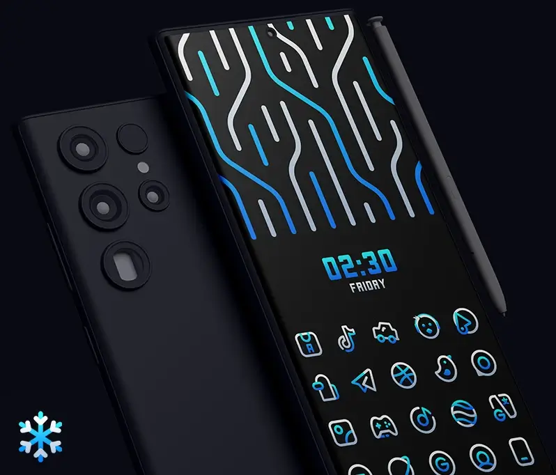 Capture d'écran BlueLine IconPack 2