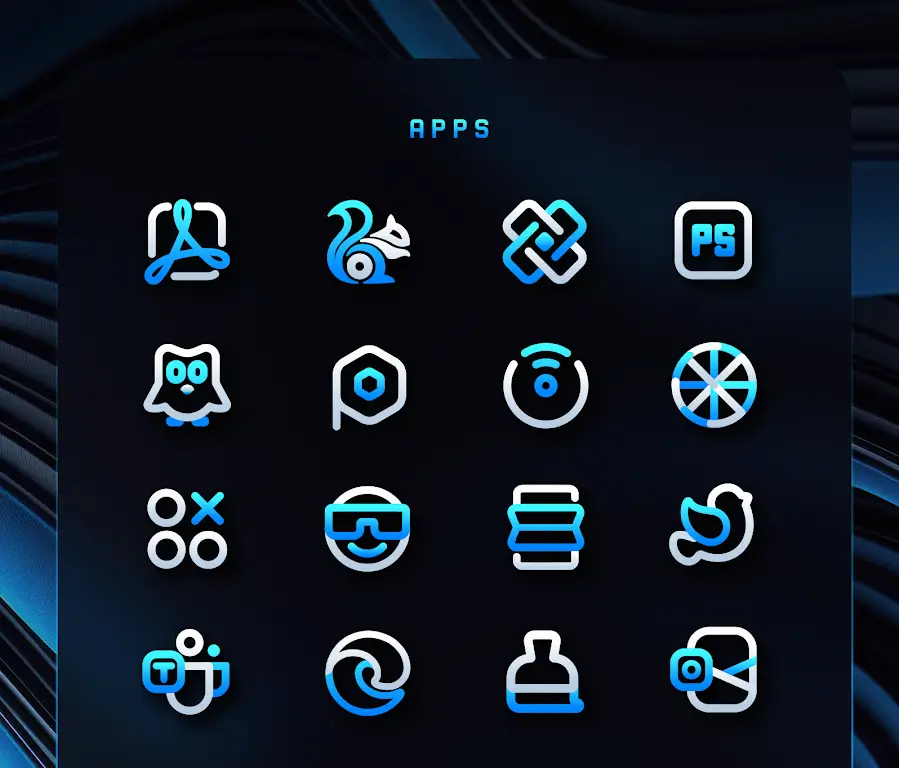 Capture d'écran BlueLine IconPack 4
