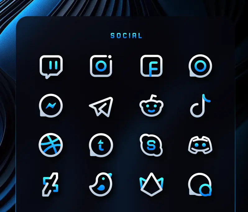 Capture d'écran 7 de BlueLine IconPack