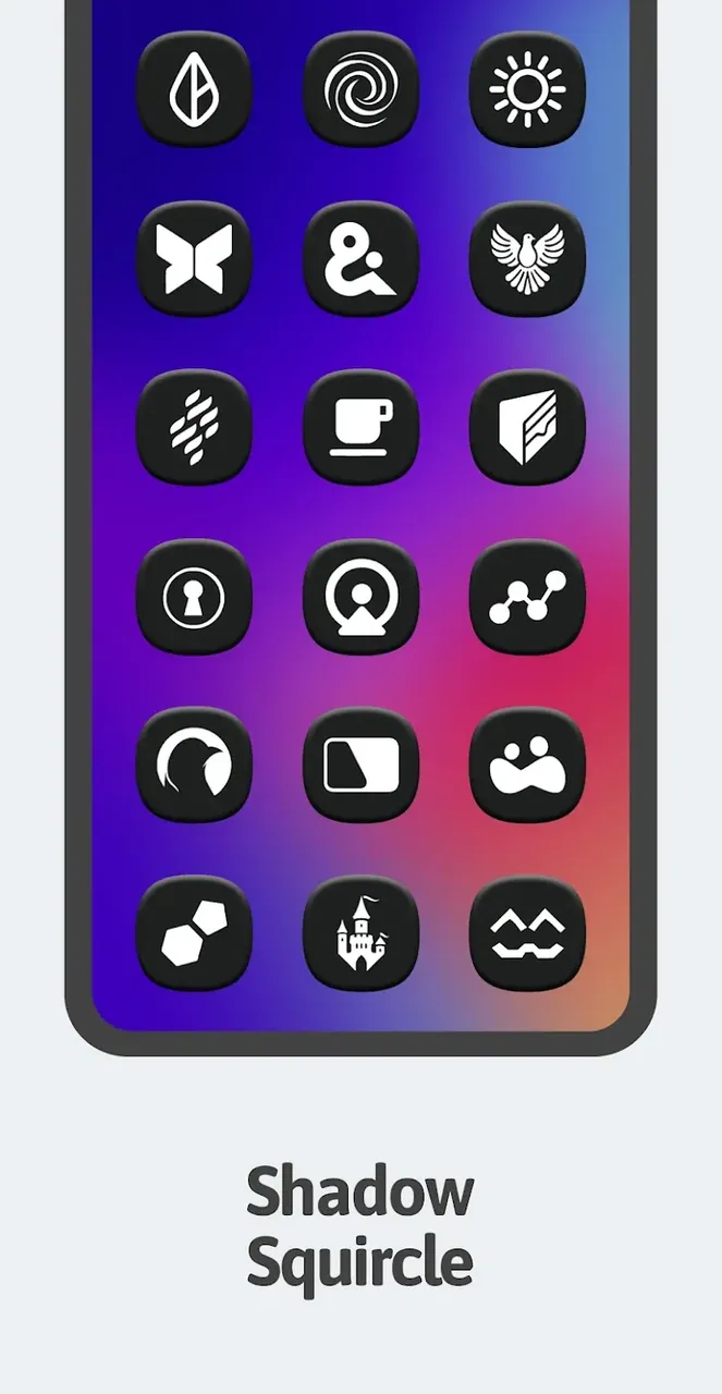 Capture d'écran One 3D Dark Icon Pack 4