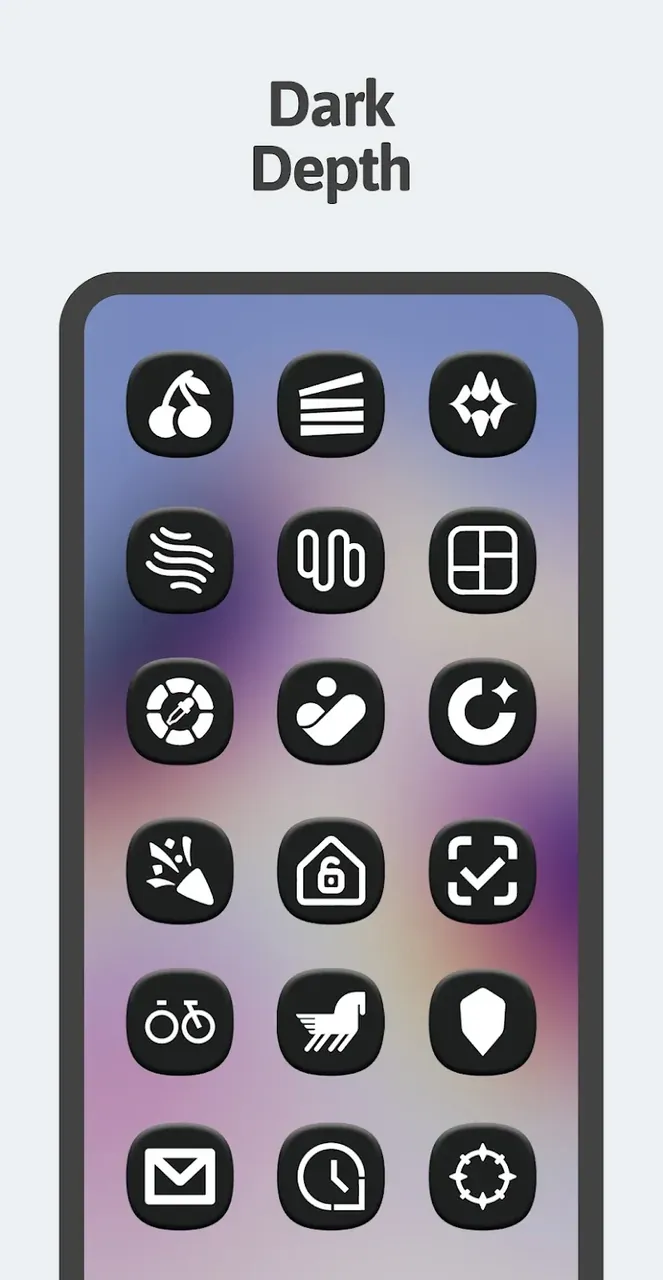 Capture d'écran One 3D Dark Icon Pack 5