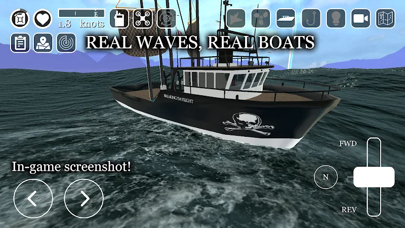 uCaptain: Boat Fishing Game 3D screenshot 3