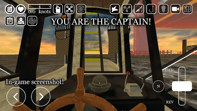 uCaptain: Boat Fishing Game 3D screenshot 2