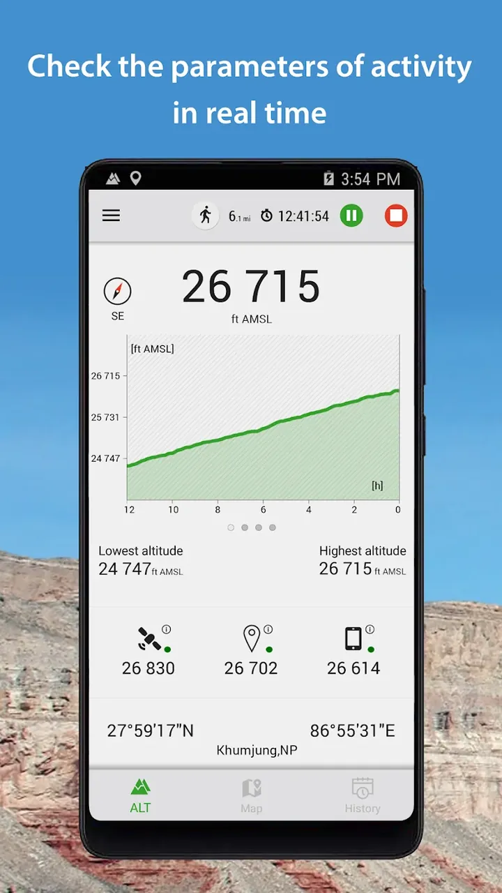 Capture d'écran Altimeter 2