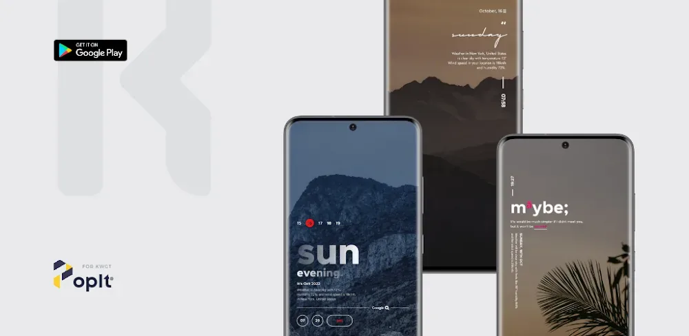 Aperçu de l'application PopIt KWGT 1