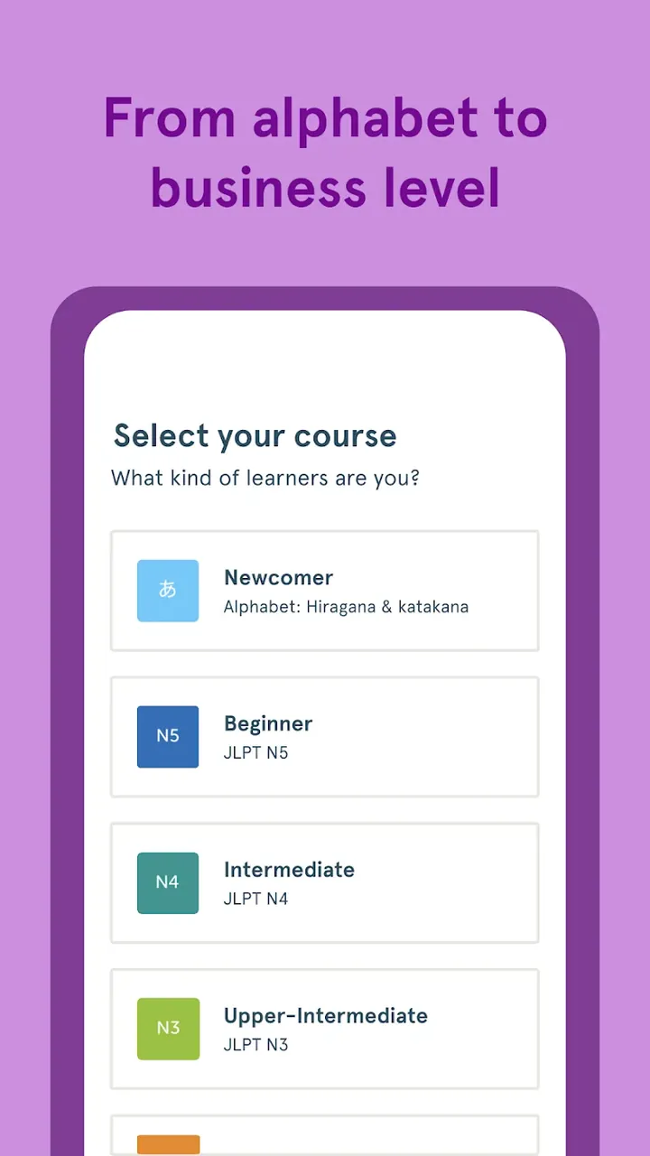 Bunpo: Learn Japanese app preview 4