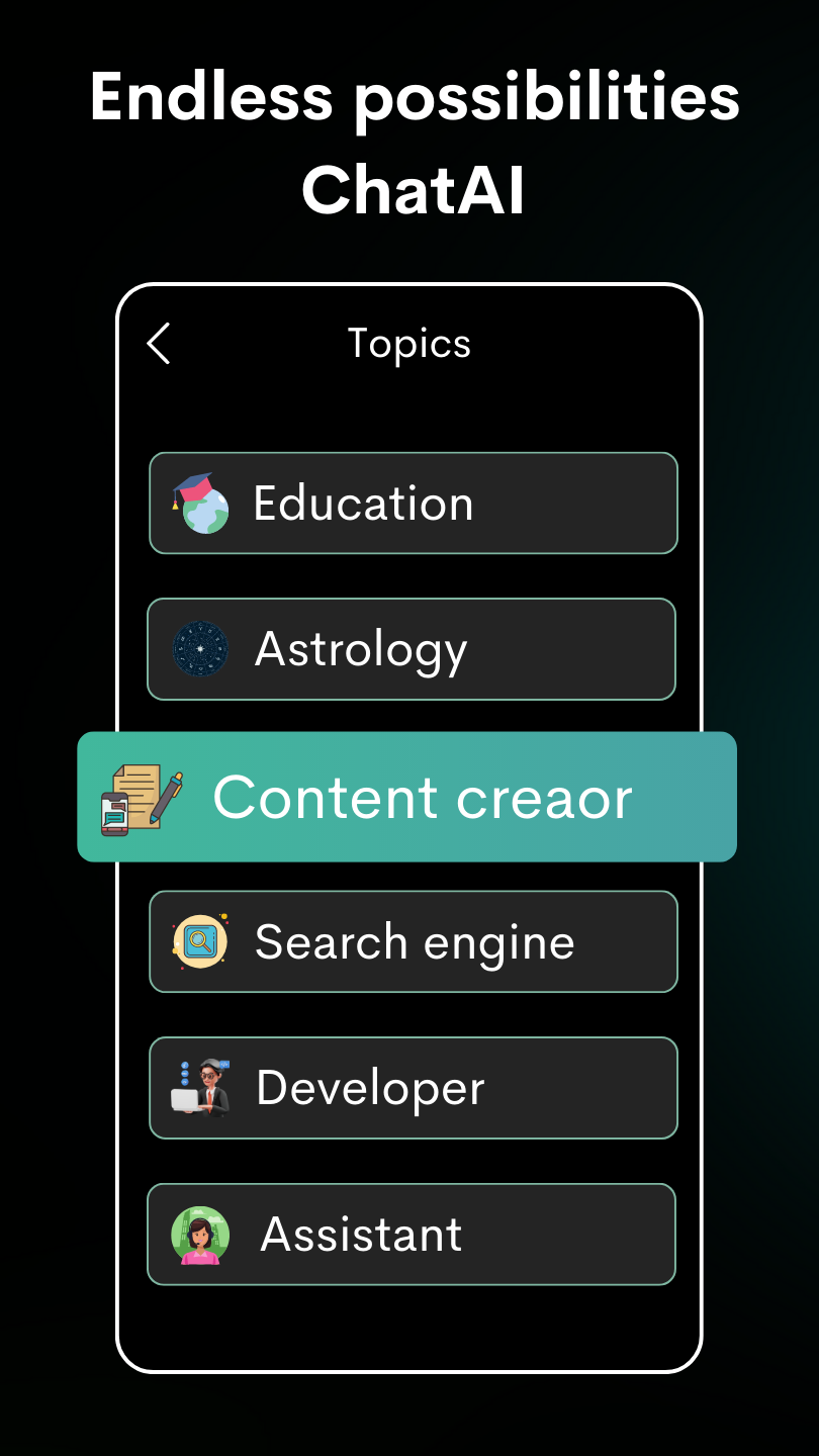 Capture d'écran Chat AI - AI Chatbot Assistant 1